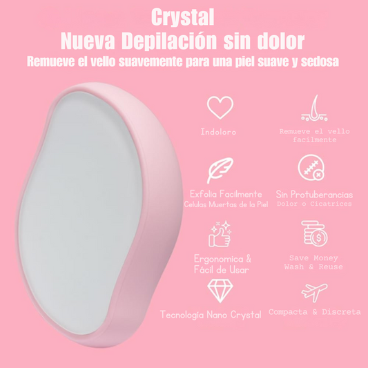 Crystal - Removedor de Vello Reutilizable con Tecnología de Nanopartículas